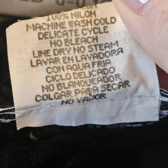 VTG 90s Black Velvet Long Dress‎ Midi To Maxi Longsleeve Gothic Sz L Stretchy - Picture 10 of 10